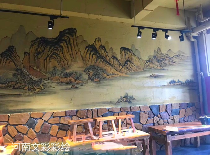 四川卧室手绘墙公司 欢迎来电 河南文彩装饰工程供应