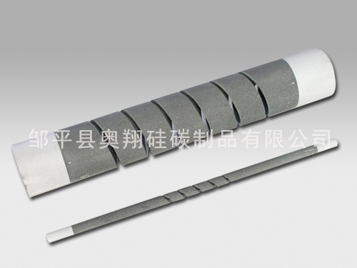 重庆螺纹型硅碳管出口 邹平奥翔硅碳供应