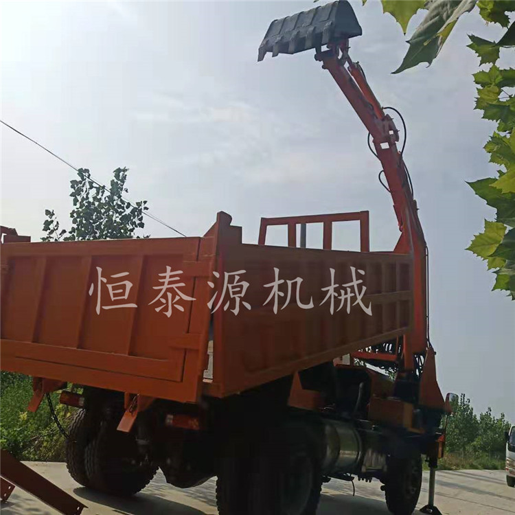重庆小型微挖四不像车随车挖 欢迎来电 济宁市恒泰源工程机械供应