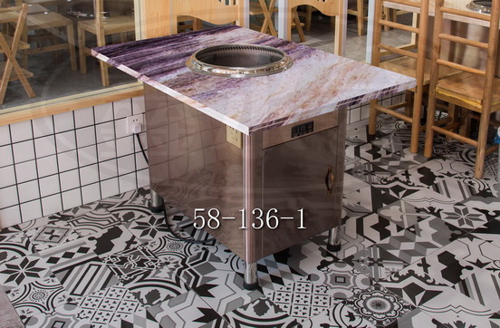 舟山火锅桌上门安装 和谐共赢 无锡市永会厨房设备制造供应