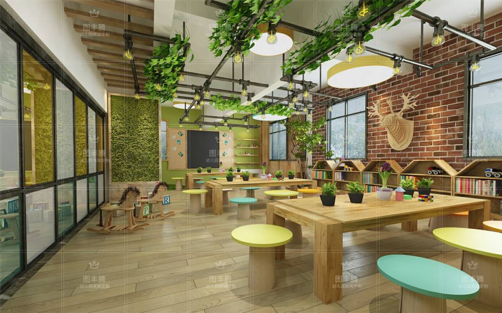 幼儿园是孩子们入园以后日常活动的场所,在设计和装饰过程中,布局和构思都要根据孩子们的特征和需求了设定,下面我们来盘点下幼儿园装饰理念构思及布局设计。 1、幼儿园室内大厅在构思理念上,要以吸引孩子们的注意力为主要内容,尤其是色调选择,比较好以清新、鲜亮、活泼的色调为主,比如明黄色,橙黄色等,都比较符合孩子的审美,很容易***孩子们的心理。