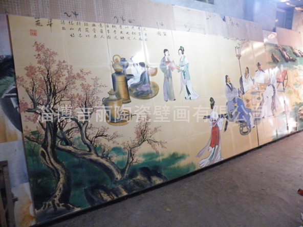 日照山水瓷砖壁画个性定制「淄博吉丽陶瓷壁画供应」