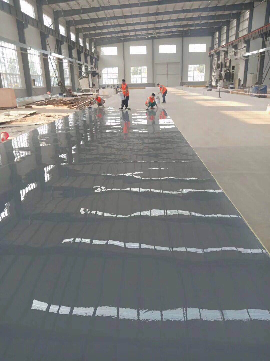 河南彩砂环氧自流平施工