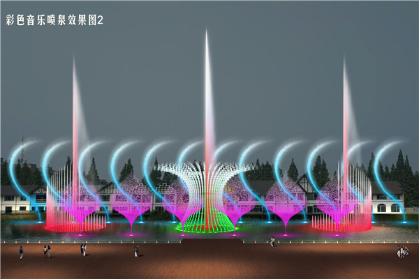 北京小型大型音乐喷泉制作,大型音乐喷泉