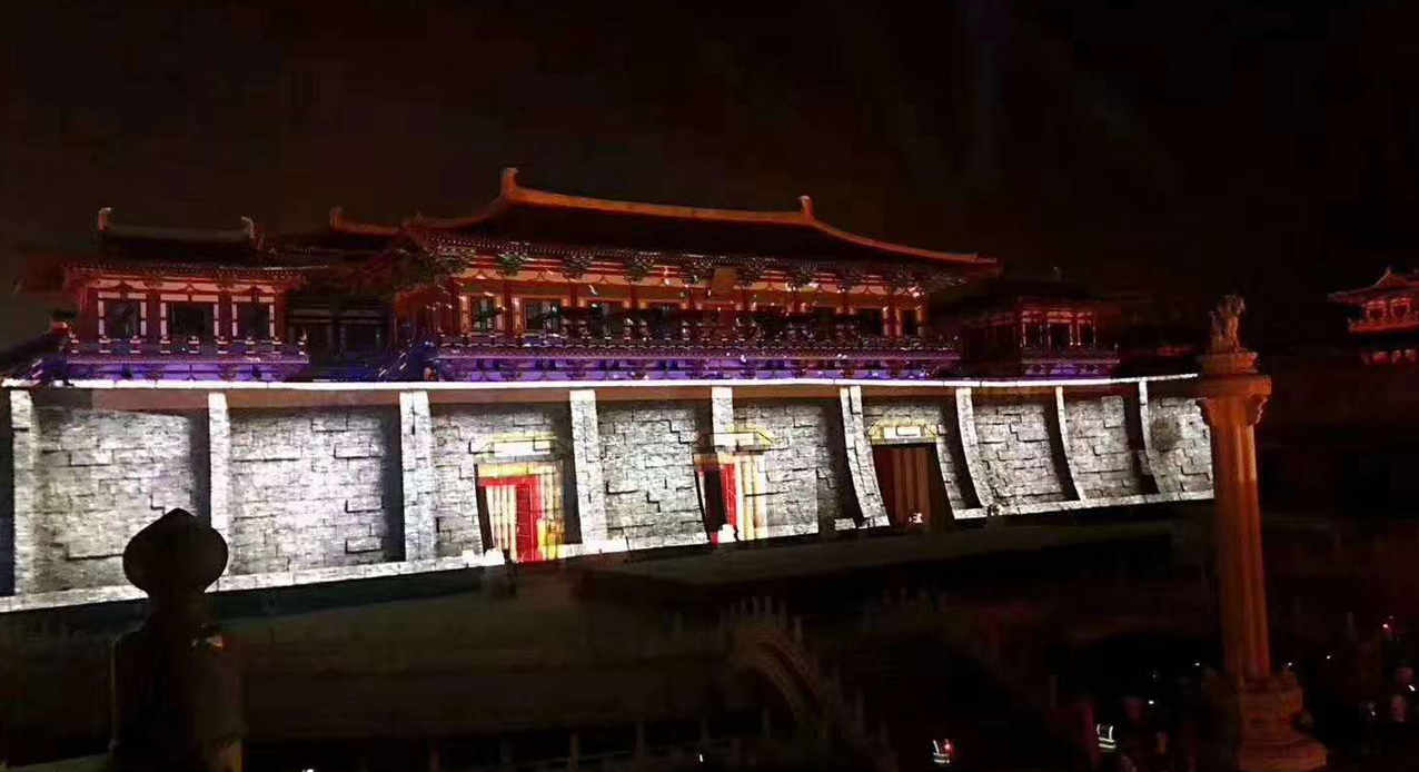 北京墙体投影,墙体投影