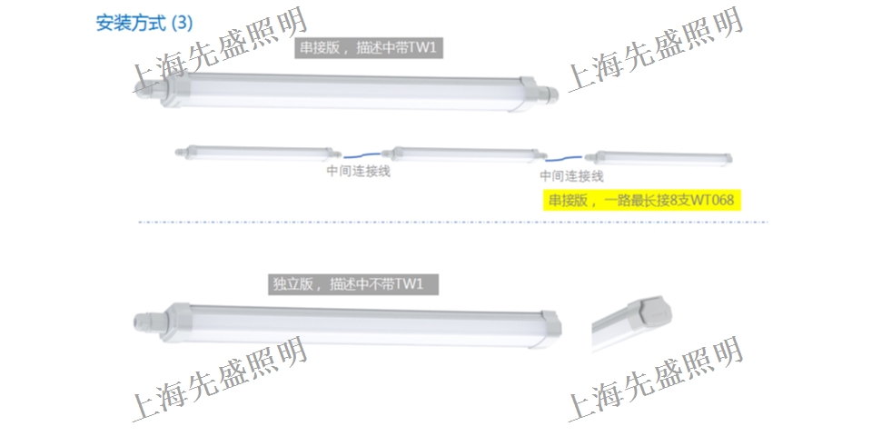 宁波T5三防灯接线